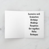 カリフォルニアベア州シンボルカスタムグリーティングカード カード (内部)