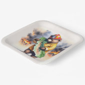 カリフォルニアベア消防士 ペーパープレート (傾斜あり)