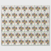 カリフォルニアベア消防士 ラッピングペーパー (フラット)