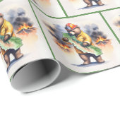 カリフォルニアベア消防士 ラッピングペーパー (ロールコーナー)