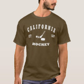 カリフォルニアホッケーのレトロのロゴ Tシャツ (正面)