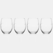 カリフォルニアホームスイートホーム ステムなしワイングラス (左)