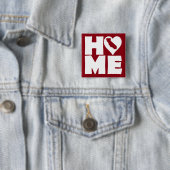 カリフォルニアホームハート州ボタンバッジピン 缶バッジ (インサイチュ)