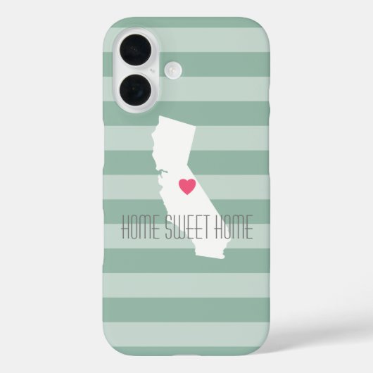 カリフォルニアホーム州ラヴカスタムィズハート Case-Mate iPhoneケース (裏面)