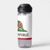 カリフォルニアボトル愛国的カリフォルニア州旗 ウォーターボトル (背面)