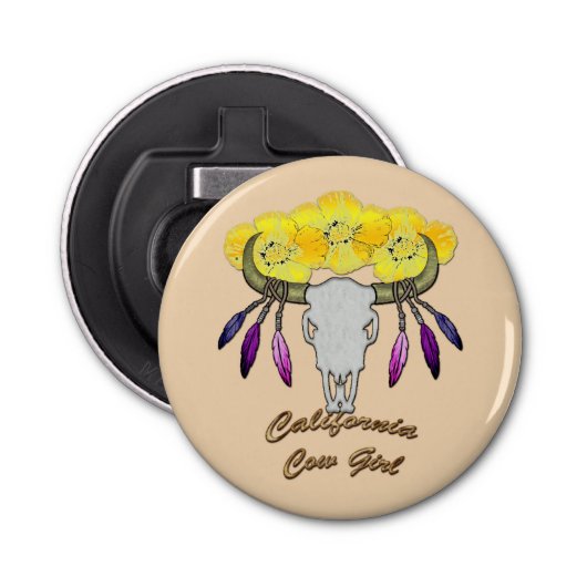 カリフォルニアボホ女性のカーボーイ 栓抜き (正面)