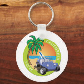 カリフォルニアボルクスデューン乳母車ウィズパームズ キーホルダー (正面)