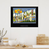 カリフォルニアポスターからの挨拶 ポスター (キッチン)