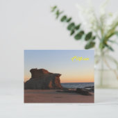 カリフォルニアポストカードビューティフルビーチトリップサミナリー ポストカード (スタンド正面)