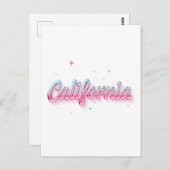 カリフォルニアポストカード – トレンディー文字 ポストカード (正面/裏面)