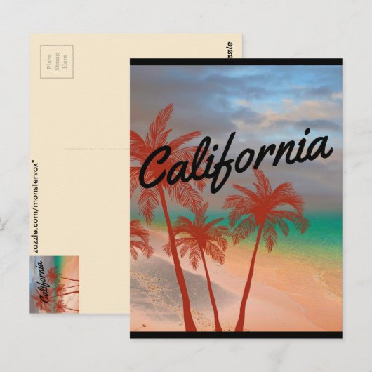 カリフォルニアポストカード ポストカード (正面/裏面)