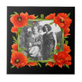 カリフォルニアポピーのタイル タイル (正面)