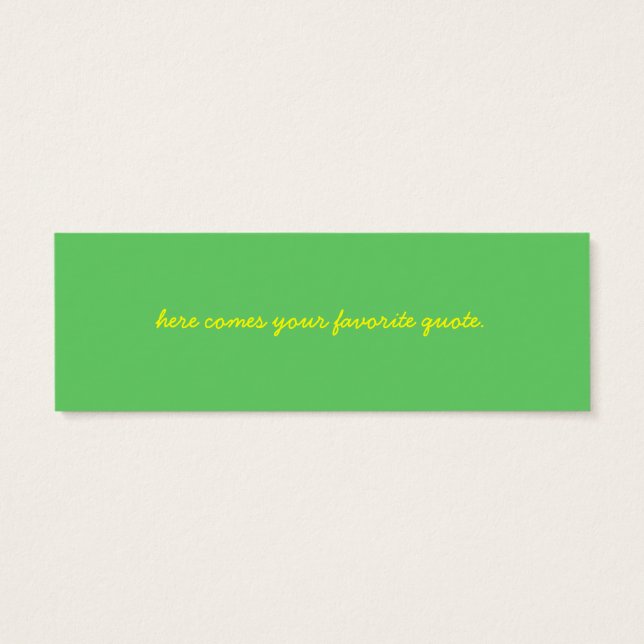 カリフォルニアポピーのブックマーク (裏面)