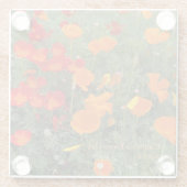 カリフォルニアポピーの日 ガラスコースター (裏面)