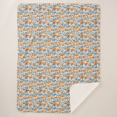 カリフォルニアポピーアールヌーボー シェルパブランケット (正面)