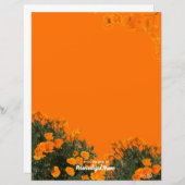 カリフォルニアポピーズアンライン紙シート (正面/裏面)