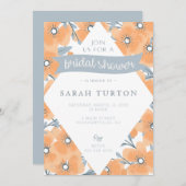 カリフォルニアポピーズブライダルシャワー 招待状 (正面/裏面)