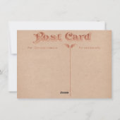 カリフォルニアポピービンテージクリスマスフレームセピア シーズンカード (裏面)