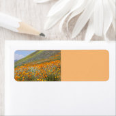 カリフォルニアポピーフィールド差出人住所ラベル ラベル (インサイチュ)