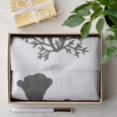 カリフォルニアポピーフラワーシルエットUピックバックカラー 薄葉紙 (ギフト)