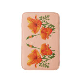 カリフォルニアポピープリント バスマット (正面縦)