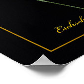 カリフォルニアポピーボタニカルアートプリント ポスター (角)