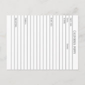 カリフォルニアポピーマテリアメディカハーブ勉強カード ポストカード (裏面)