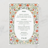 カリフォルニアポピー図解入りの、写真付きのズディナーメニュー メニュー (正面)