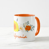 カリフォルニアポピー文字マグ付き マグカップ (正面右)
