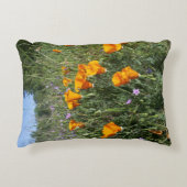 カリフォルニアポピー枕 アクセントクッション (正面)