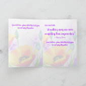 カリフォルニアポピー水彩叔母の母の日 カード