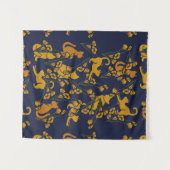 カリフォルニアポピー猫 タペストリー (正面(横))