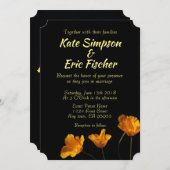 カリフォルニアポピー結婚式招待状 招待状 (正面/裏面)