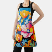 カリフォルニアポピー鮮やかズの花 エプロン (インサイチュ)