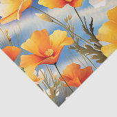 カリフォルニアポピー鮮やかズメドウ 薄葉紙 (詳細)