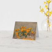 カリフォルニアポピー カード (黄色い花)