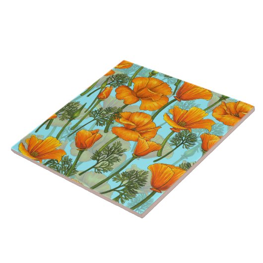 カリフォルニアポピー タイル (側面)