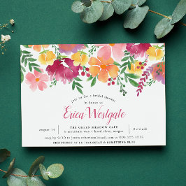 カリフォルニアポピー |ブライダルシャワーの招待 招待状