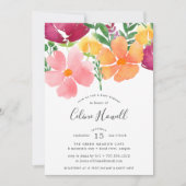 カリフォルニアポピー | ベビーシャワー招待状 招待状 (正面)