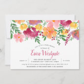 カリフォルニアポピー | ベビーシャワー招待状 招待状 (正面)