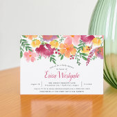 カリフォルニアポピー | ベビーシャワー招待状 招待状