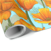 カリフォルニアポピー ラッピングペーパー (ロールコーナー)