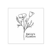 カリフォルニアポピー ラバースタンプ (インプリント)