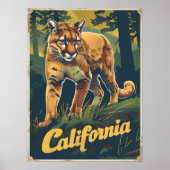 カリフォルニアマウンテンライオン ポスター (正面)