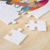 カリフォルニアマ図解入りの、写真付きのップと観光客のハイライト ジグソーパズル (側面)