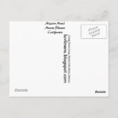 カリフォルニアミッションモーテル ポストカード (裏面)