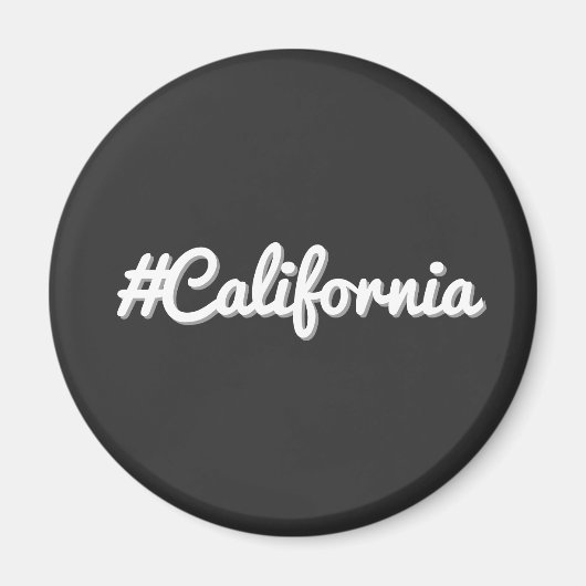 カリフォルニアミニマルデザイン – 旅行愛好家 マグネット (正面)