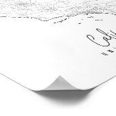 カリフォルニアミニマル通りの地図 ポスター (角)