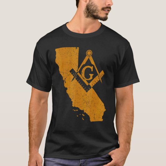 カリフォルニアメイソングランドロッジアークラドロッジファーザー Tシャツ (正面)