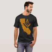 カリフォルニアメイソングランドロッジアークラドロッジファーザー Tシャツ (正面フル)